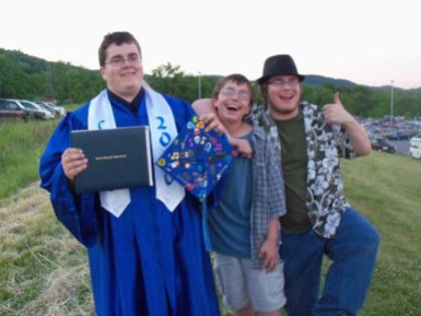 My three sons, Josiah's graduation